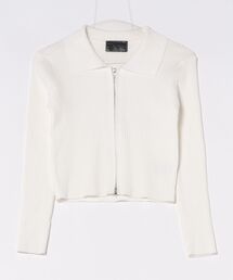 SIS（エスアイエス）の「SIS/エスアイエス/ジップアップカーディガン（カーディガン/ボレロ）」