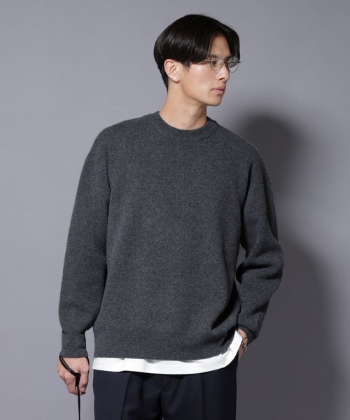 セール】ウールカシミヤクルーネックプルオーバー（ニット/セーター