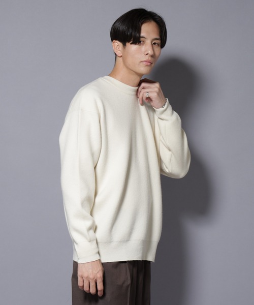 セール】ウールカシミヤクルーネックプルオーバー（ニット/セーター
