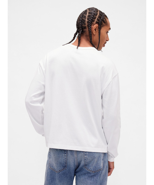 GAP（ギャップ）の「GAPロゴTシャツ（Tシャツ/カットソー・メンズ・ネイビー/ホワイト/グレー/ブラック・S/M/L/XL/XS）」の10枚目の写真