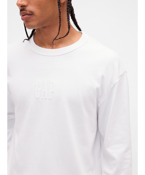 GAP（ギャップ）の「GAPロゴTシャツ（Tシャツ/カットソー・メンズ・ネイビー/ホワイト/グレー/ブラック・S/M/L/XL/XS）」の12枚目の写真