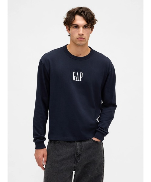 GAP（ギャップ）の「GAPロゴTシャツ（Tシャツ/カットソー・メンズ・ネイビー/ホワイト/グレー/ブラック・S/M/L/XL/XS）」の4枚目の写真