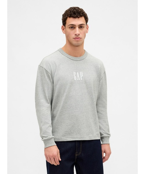 GAP（ギャップ）の「GAPロゴTシャツ（Tシャツ/カットソー・メンズ・ネイビー/ホワイト/グレー/ブラック・S/M/L/XL/XS）」の3枚目の写真