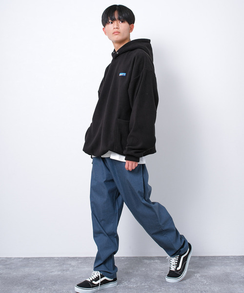 RAT EFFECT（ラットエフェクト）の「フリースサイドポケットフーディー（パーカー・キッズ・チャコールグレー/ブラック/カーキ・160/150/140/170/130）」の5枚目の写真