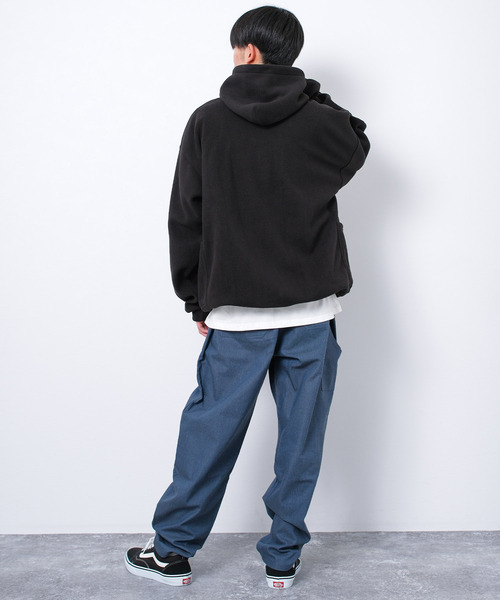 RAT EFFECT（ラットエフェクト）の「フリースサイドポケットフーディー（パーカー・キッズ・チャコールグレー/ブラック/カーキ・160/150/140/170/130）」の6枚目の写真