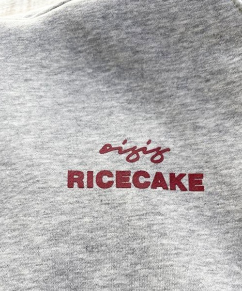 Dalfwin(ダールフィン)の「韓国ファッション RICECAKEレッドバックロゴフーディー(パーカー・レディース・グレー・FREE)」の3枚目の写真
