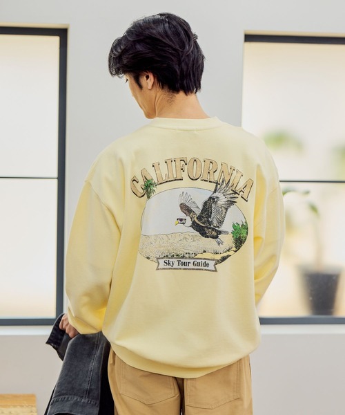 BAYFLOW（ベイフロー）の「≪新色登場・WEB限定カラーあり≫ヴィンテージライクアニマルスウェット［ユニセックス］（スウェット・メンズ・チャコール/オフホワイト/グリーン/ブラウン/ホワイト系その他/レッド/ブラック系その他/ネイビー/イエロー/ピンク/カーキ・MEDIUM/LARGE）」の10枚目の写真