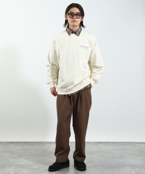 BAYFLOW（ベイフロー）の「≪新色登場・WEB限定カラーあり≫ヴィンテージライクアニマルスウェット［ユニセックス］（スウェット・メンズ・チャコール/オフホワイト/グリーン/ブラウン/ホワイト系その他/レッド/ブラック系その他/ネイビー/イエロー/ピンク/カーキ・MEDIUM/LARGE）」の15枚目の写真