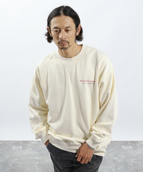 BAYFLOW（ベイフロー）の「≪新色登場・WEB限定カラーあり≫ヴィンテージライクアニマルスウェット［ユニセックス］（スウェット・メンズ・チャコール/オフホワイト/グリーン/ブラウン/ホワイト系その他/レッド/ブラック系その他/ネイビー/イエロー/ピンク/カーキ・MEDIUM/LARGE）」の20枚目の写真