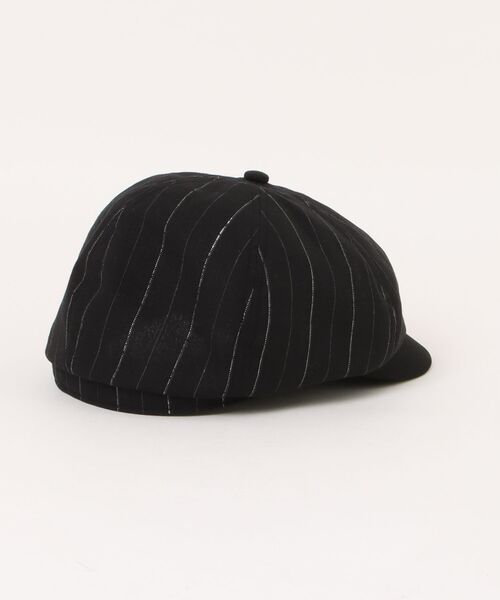 schott（ショット）の「【SCHOTT】ショット STRIPE CASQUETTE キャスケット ピンストライプ 夏でもかぶれる薄手のドライタッチ SC159（キャスケット・メンズ・ブラック・FREE）」の2枚目の写真