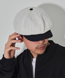 schott（ショット）の「【SCHOTT】ショット STRIPE CASQUETTE キャスケット ピンストライプ 夏でもかぶれる薄手のドライタッチ SC159（キャスケット）」