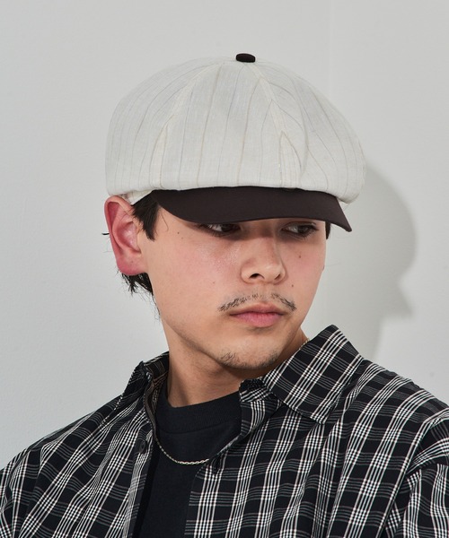 SCHOTT】ショット STRIPE CASQUETTE キャスケット ピンストライプ 夏
