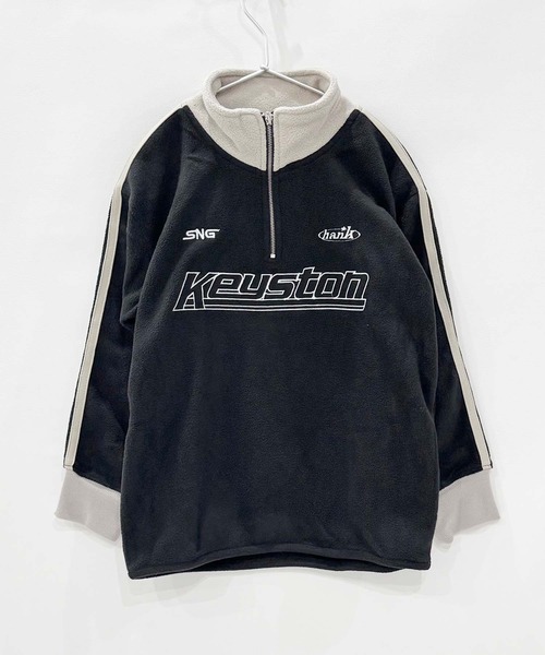 セール】フリース ハーフZIP BIG GAMEトレーナー（スウェット