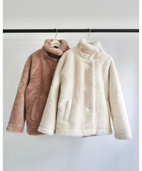 JUMELLE（ジュメロ）の「ムートンボアコート（ムートンコート・レディース・アイボリー/ベージュ・FREE）」の20枚目の写真