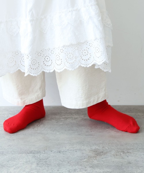 bulle de savon（ビュルデサボン）の「△Basic wool ソックス（ソックス/靴下・レディース・ブルー/ホワイト/レッド・FREE）」の12枚目の写真