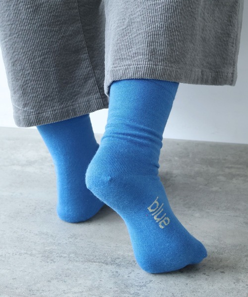 bulle de savon（ビュルデサボン）の「△Basic wool ソックス（ソックス/靴下・レディース・ブルー/ホワイト/レッド・FREE）」の9枚目の写真