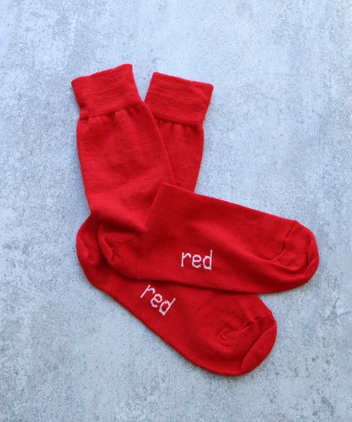 bulle de savon（ビュルデサボン）の「△Basic wool ソックス（ソックス/靴下・レディース・ブルー/ホワイト/レッド・FREE）」の17枚目の写真