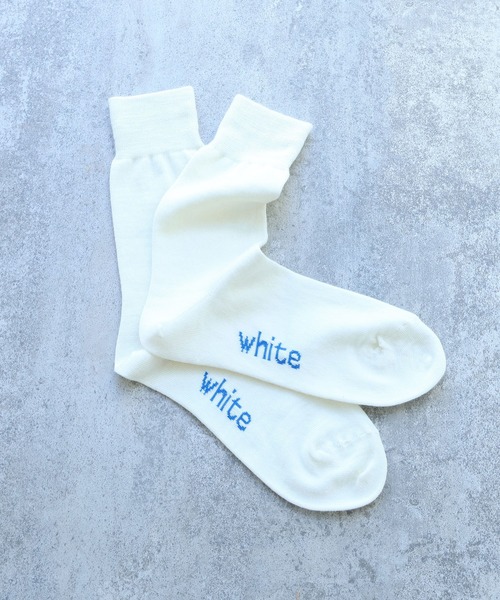 bulle de savon（ビュルデサボン）の「△Basic wool ソックス（ソックス/靴下・レディース・ブルー/ホワイト/レッド・FREE）」の16枚目の写真