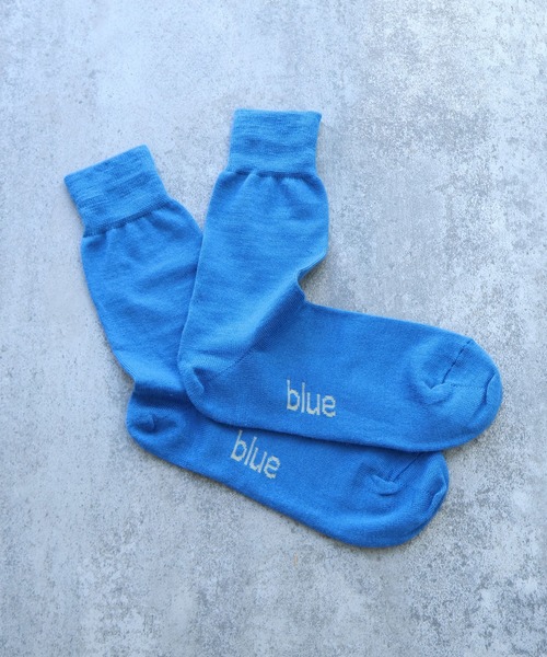 bulle de savon（ビュルデサボン）の「△Basic wool ソックス（ソックス/靴下・レディース・ブルー/ホワイト/レッド・FREE）」の18枚目の写真