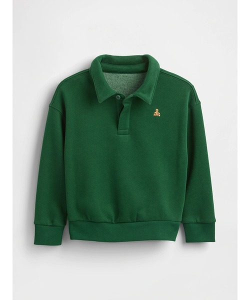 GAP（ギャップ）の「ヴィンテージソフト ポロ スウェットシャツ (幼児・ベビー)（スウェット・キッズ・ブラック/ブルー/グリーン・70cm/110cm/90cm/95cm/80ｃｍ/100cm/105cm）」の2枚目の写真