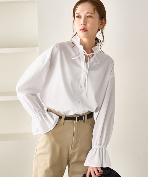 フリルレイヤードシャツ（シャツ/ブラウス）｜ROPE' PICNIC（ロペ