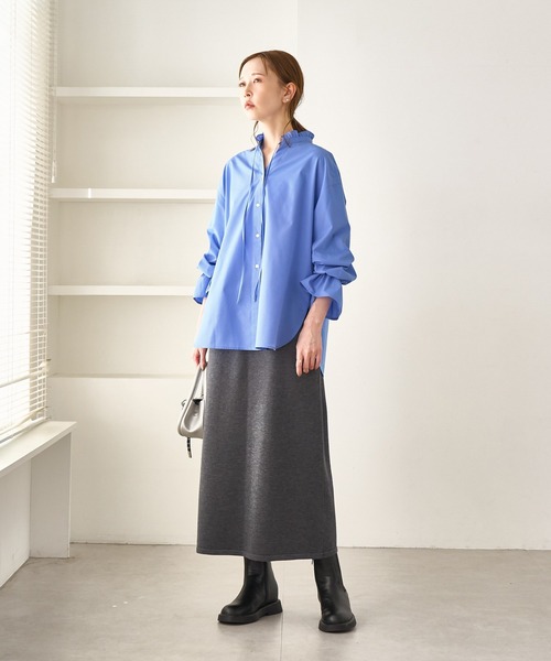 ROPE' PICNIC（ロペピクニック）の「フリルレイヤードシャツ（シャツ/ブラウス・レディース・サックスブルー/ベージュ/ブルー/オフホワイト・FREE）」の22枚目の写真