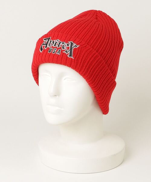 AVIREX（アヴィレックス）の「AVIREX/アヴィレックス / AX EX VARSITY BLOCK FONT KNIT WATCH / 81263200（ニットキャップ/ビーニー・メンズ・グレー/カーキ/ブラック/レッド・FREE）」の9枚目の写真
