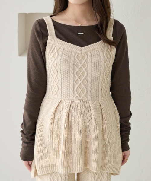 apres jour clair（アプレジュールクレア）の「【apres jour clair】プレート付きトップス（Tシャツ/カットソー・レディース・オレンジ系その他/アイボリー/ブラック/ブラウン系その他/ベージュ/オフホワイト/ピンク・X-LARGE/フリー）」の14枚目の写真