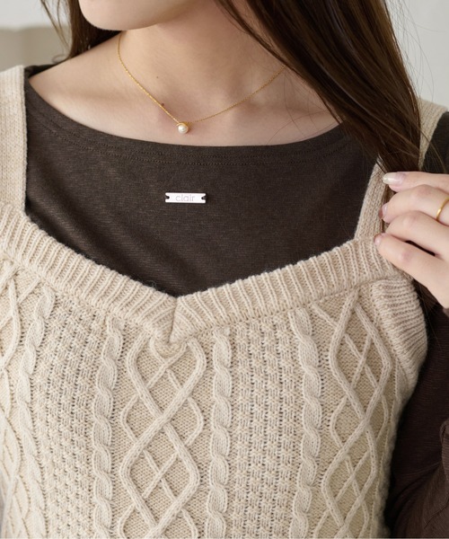 apres jour clair（アプレジュールクレア）の「【apres jour clair】プレート付きトップス（Tシャツ/カットソー・レディース・オレンジ系その他/アイボリー/ブラック/ブラウン系その他/ベージュ/オフホワイト/ピンク・X-LARGE/フリー）」の15枚目の写真