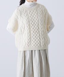 かぐれ | ペルーアランワイドベスト(ニット/セーター)