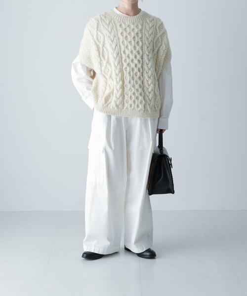 ペルーアランワイドベスト（ニット/セーター）｜かぐれ（カグレ）の