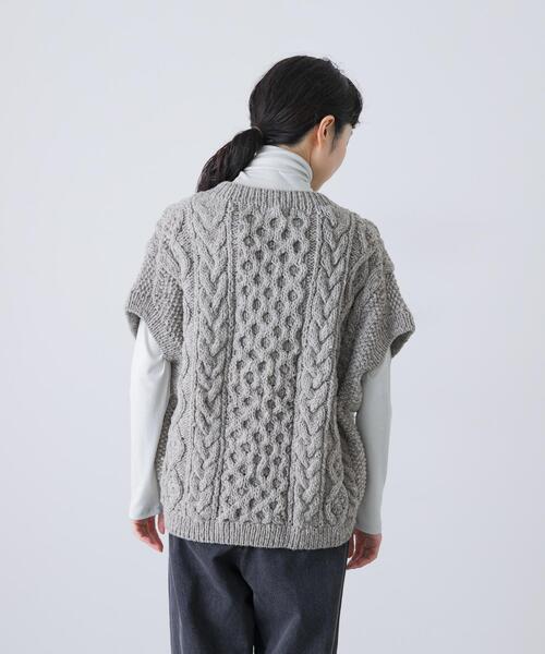 かぐれ（カグレ）の「ペルーアランワイドベスト（ニット/セーター