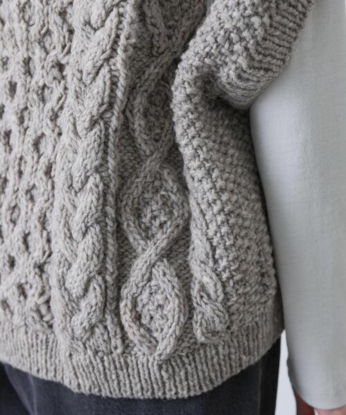 かぐれ（カグレ）の「ペルーアランワイドベスト（ニット/セーター