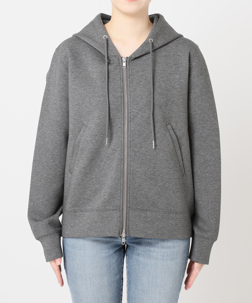 Spick & Span（スピックアンドスパン）の「《追加4》ストレッチジップフードパーカー（パーカー・レディース・チャコールグレー/ライトグレー/ブラウン・FREE）」の21枚目の写真