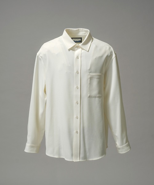 MAISON SPECIAL（メゾンスペシャル）の「《UNISEX》Toro-washer Prime-Over Shirt/トロワッシャープライムオーバーシャツ【MAISON SPECIAL/メゾンスペシャル】（シャツ/ブラウス・メンズ・ブラック/チャコールグレー/ピンク/オフホワイト/ブラウン・0/1/2）」の7枚目の写真