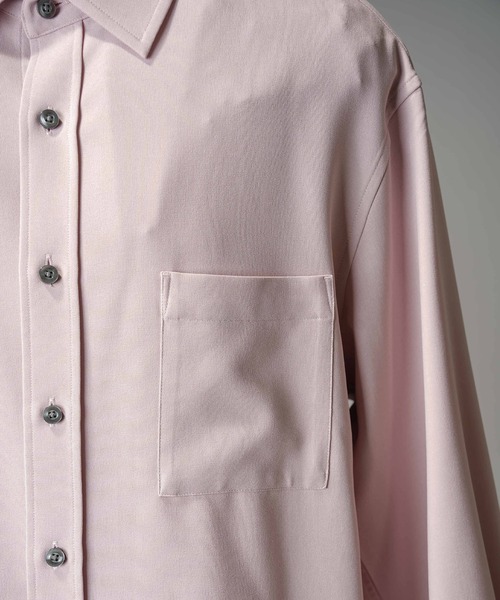 MAISON SPECIAL（メゾンスペシャル）の「《UNISEX》Toro-washer Prime-Over Shirt/トロワッシャープライムオーバーシャツ【MAISON SPECIAL/メゾンスペシャル】（シャツ/ブラウス・メンズ・ブラック/チャコールグレー/ピンク/オフホワイト/ブラウン・0/1/2）」の13枚目の写真