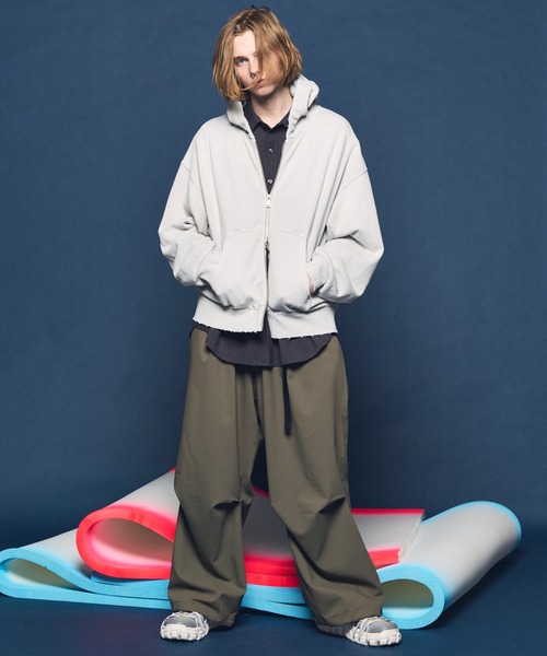 MAISON SPECIAL(メゾンスペシャル)の「《UNISEX》Toro-washer Prime-Over Shirt/トロワッシャープライムオーバーシャツ【MAISON SPECIAL/メゾンスペシャル】(シャツ/ブラウス・メンズ・ブラック/チャコールグレー/ピンク/オフホワイト/ブラウン/コーラルピンク/ラベンダー/パープル/サーモンピンク/ライトグリーン・0/1/2)」の22枚目の写真