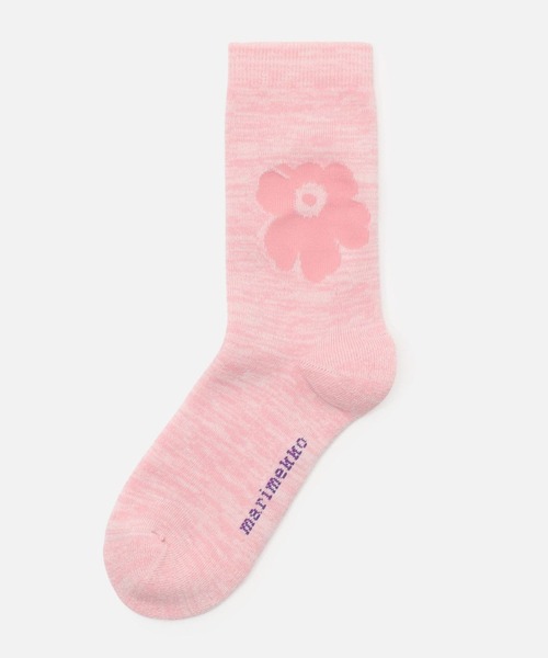 marimekko（マリメッコ）の「【kioski】 Pirtti Unikko /  Socks（ソックス/靴下・レディース・ライトグレー/ライトピンク・34/37/40）」の3枚目の写真