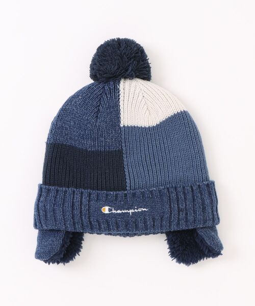 Champion（チャンピオン）の「【CHAMPION/チャンピオン】キッズ リブ耳付きワッチ（ニットキャップ/ビーニー・キッズ・ダークネイビー/ダークブルー/ブルー/グリーン/ベージュ/ネイビー/ブラック・FREE）」の6枚目の写真