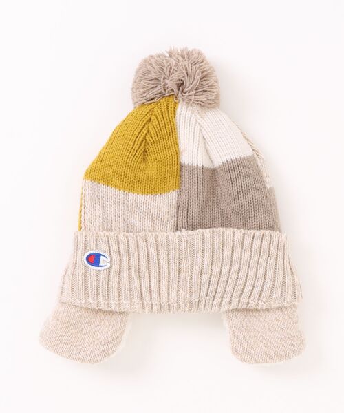 Champion（チャンピオン）の「【CHAMPION/チャンピオン】キッズ リブ耳付きワッチ（ニットキャップ/ビーニー・キッズ・ダークネイビー/ダークブルー/ブルー/グリーン/ベージュ/ネイビー/ブラック・FREE）」の8枚目の写真