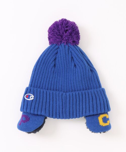 Champion（チャンピオン）の「【CHAMPION/チャンピオン】キッズ リブ耳付きワッチ（ニットキャップ/ビーニー・キッズ・ダークネイビー/ダークブルー/ブルー/グリーン/ベージュ/ネイビー/ブラック・FREE）」の9枚目の写真