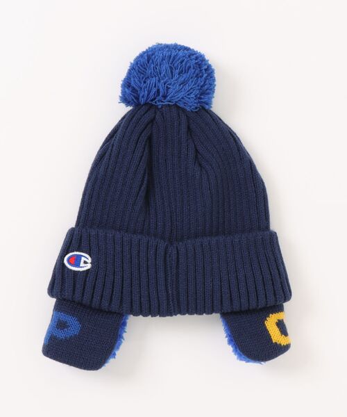 Champion（チャンピオン）の「【CHAMPION/チャンピオン】キッズ リブ耳付きワッチ（ニットキャップ/ビーニー・キッズ・ダークネイビー/ダークブルー/ブルー/グリーン/ベージュ/ネイビー/ブラック・FREE）」の13枚目の写真