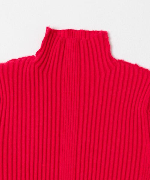KBF（ケイビーエフ）の「illi　ランダムRIBハイネックニット（ニット/セーター・レディース・ブルー系その他/レッド系その他/グレー系その他/ホワイト系その他・ONE）」の5枚目の写真