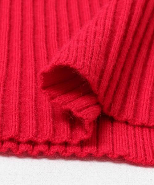 KBF（ケイビーエフ）の「illi　ランダムRIBハイネックニット（ニット/セーター・レディース・ブルー系その他/レッド系その他/グレー系その他/ホワイト系その他・ONE）」の7枚目の写真