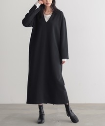 [低身長/高身長向けサイズ有]スキッパーデザインワンピース【サスティナブル】