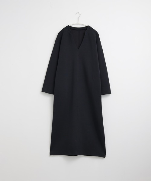 for/c（フォーシー）の「[低身長/高身長向けサイズ有]スキッパーデザインワンピース【サスティナブル】（ワンピース・レディース・ブラック・M/L/PM/TM）」の8枚目の写真
