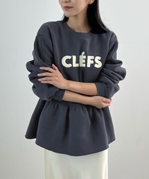 Futier land | 【新色追加】CLEFSロゴフリル裏起毛スウェット(スウェット)