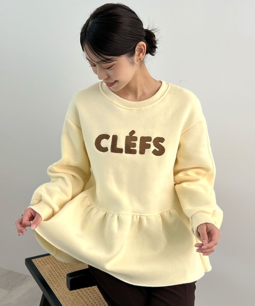 新色追加】CLEFSロゴフリル裏起毛スウェット（スウェット）｜Futier