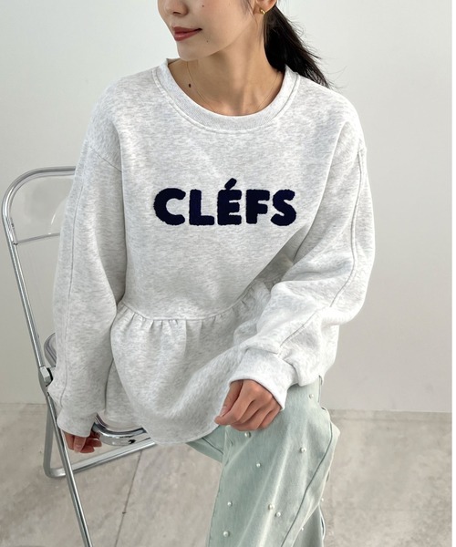 新色追加】CLEFSロゴフリル裏起毛スウェット（スウェット）｜Futier