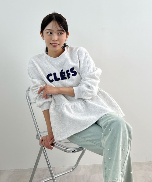 新色追加】CLEFSロゴフリル裏起毛スウェット（スウェット）｜Futier